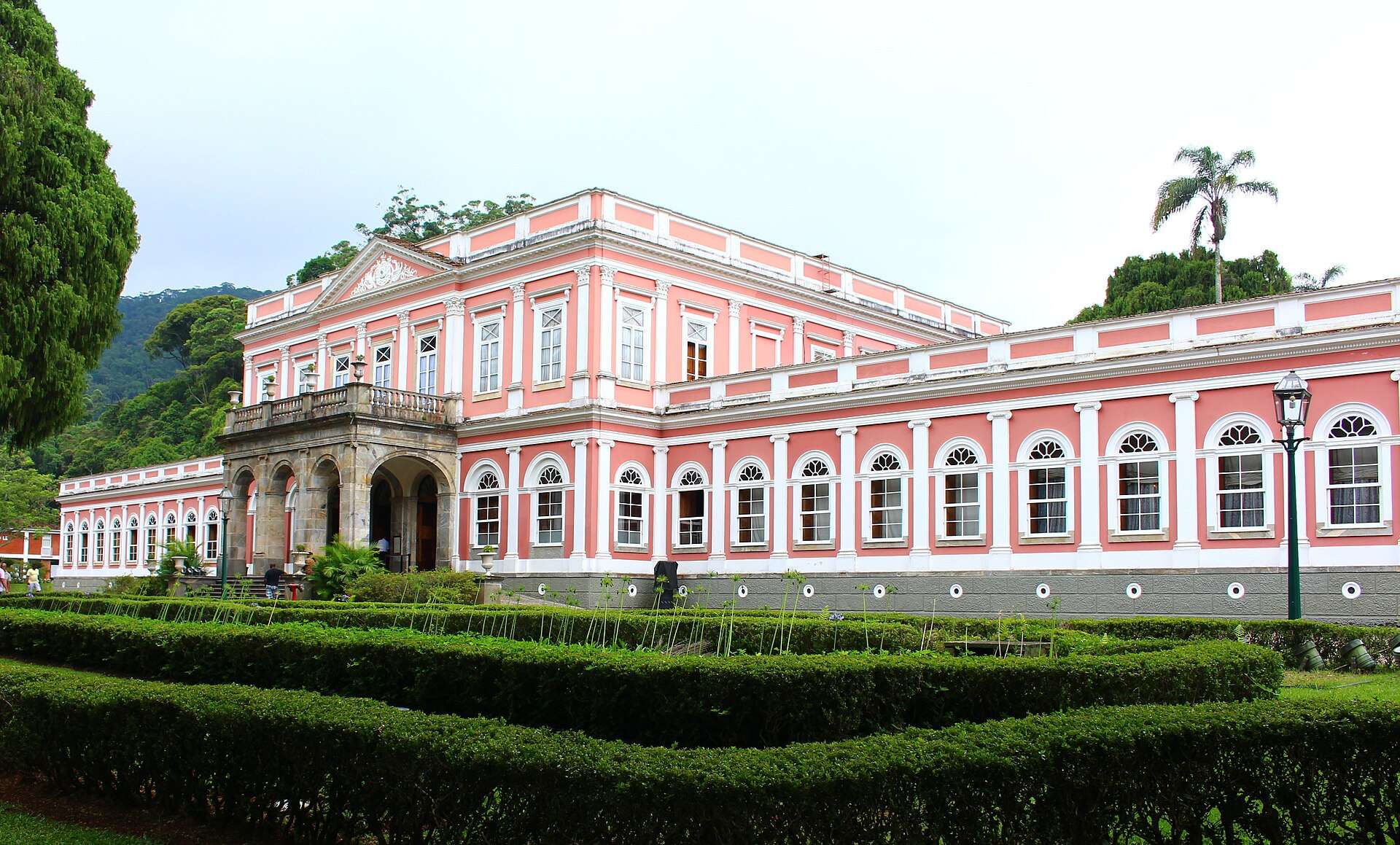 The Imperial Palace behind its gardens, Petrópolis